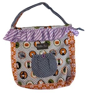 Matilda Jane Gils Halloween Trick Or Treat Bag Purse Tote Pumpkins Party Cotton‎